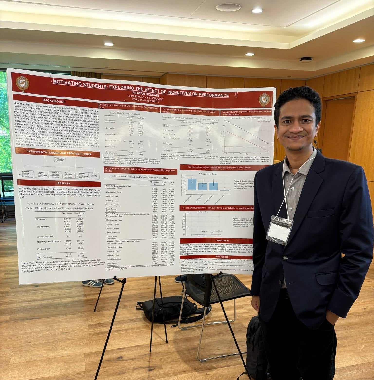 Presented my poster at Research Day 2025 at Fordham University